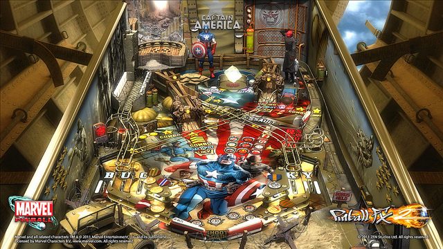 The Captain America Table for Marvel Pinball Is Marvel-Approved!