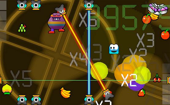 Avoid Droid on PS Vita: Fruit, Explosions and Multipliers