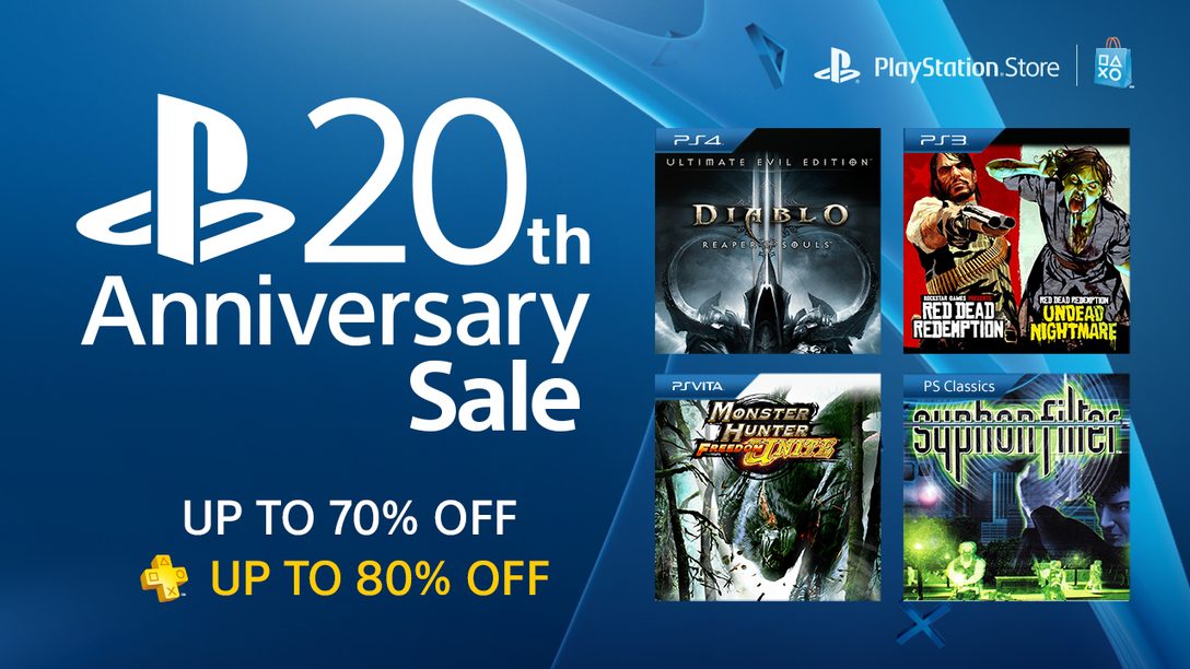 PlayStation 20th Anniversary Sale: 100+ Titles, Up to 70% Off