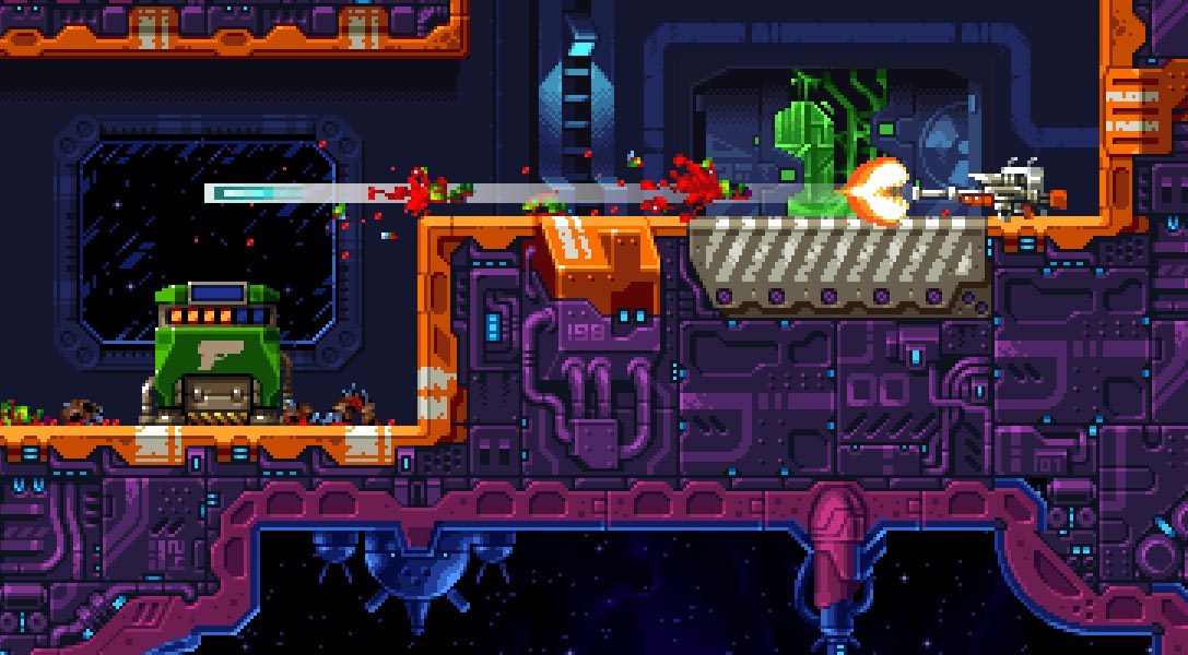 Brutal arcade platformer Super Mutant Alien Assault hits PS4 this summer
