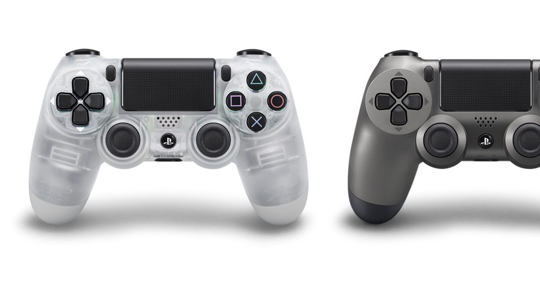 Crystal and Steel Black Dualshock 4 wireless controllers launch in July