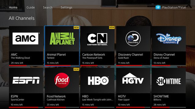 playstation vue showtime