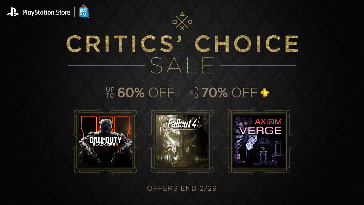 critics choice sale ps store