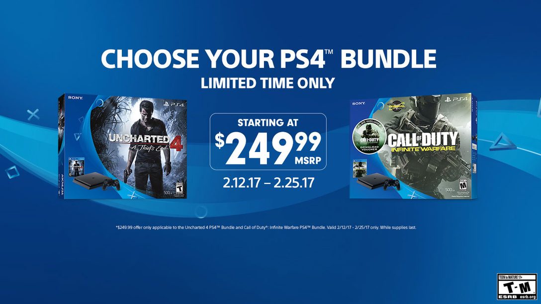 Pick Up Select PS4 Bundles for $249 This Month