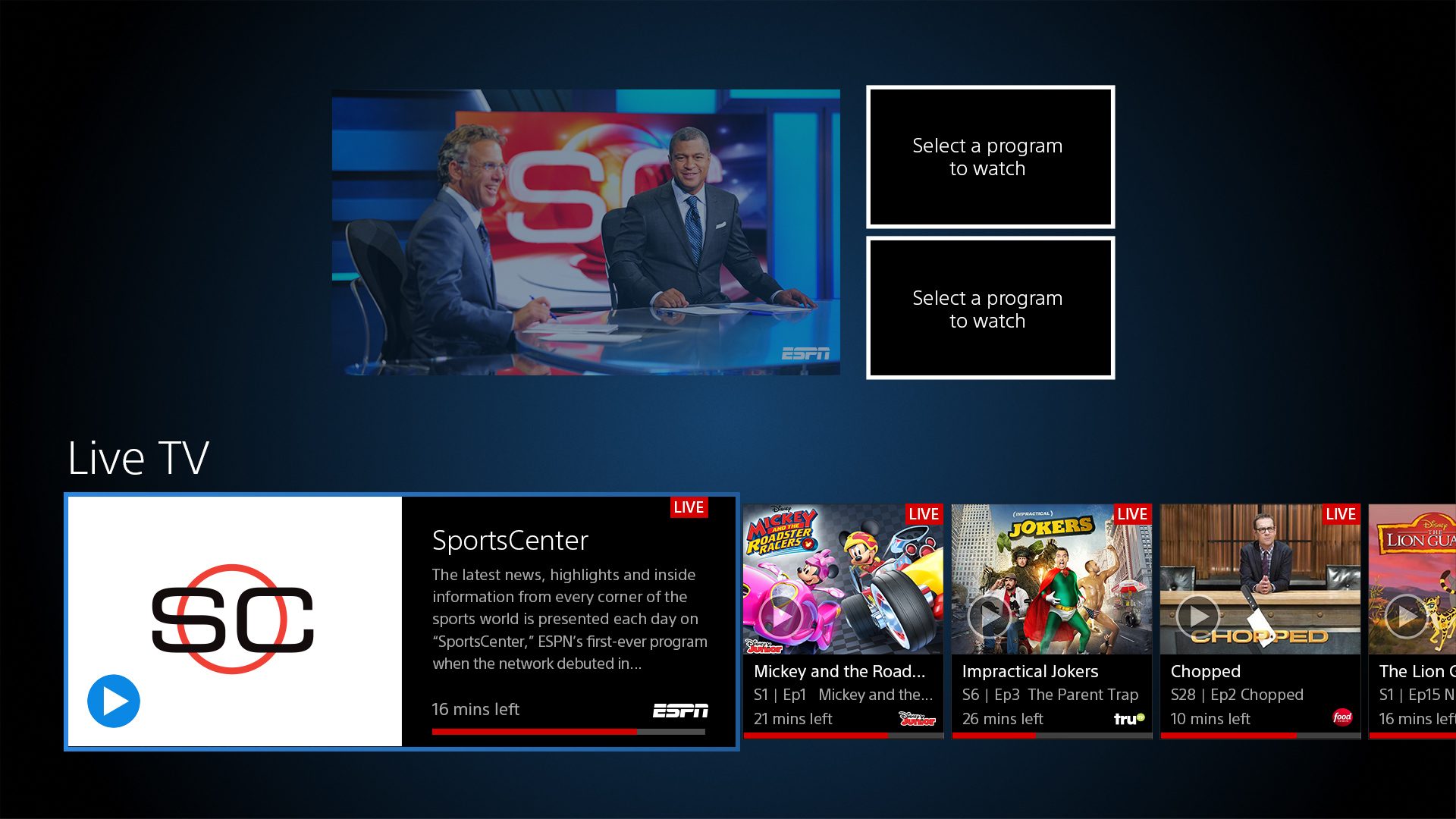 espn on ps4