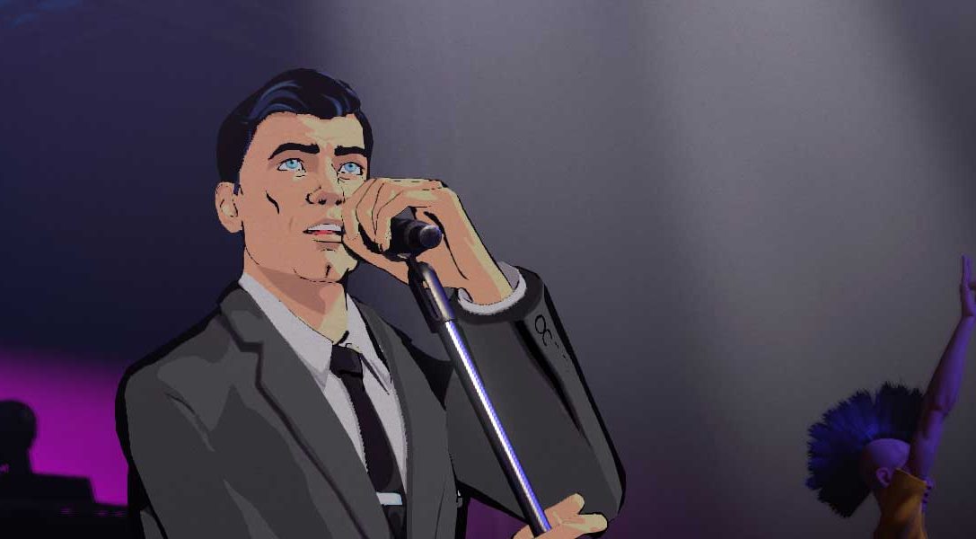 Watch animated super spy Archer go on a Danger Zone-themed rampage in Rock Band 4
