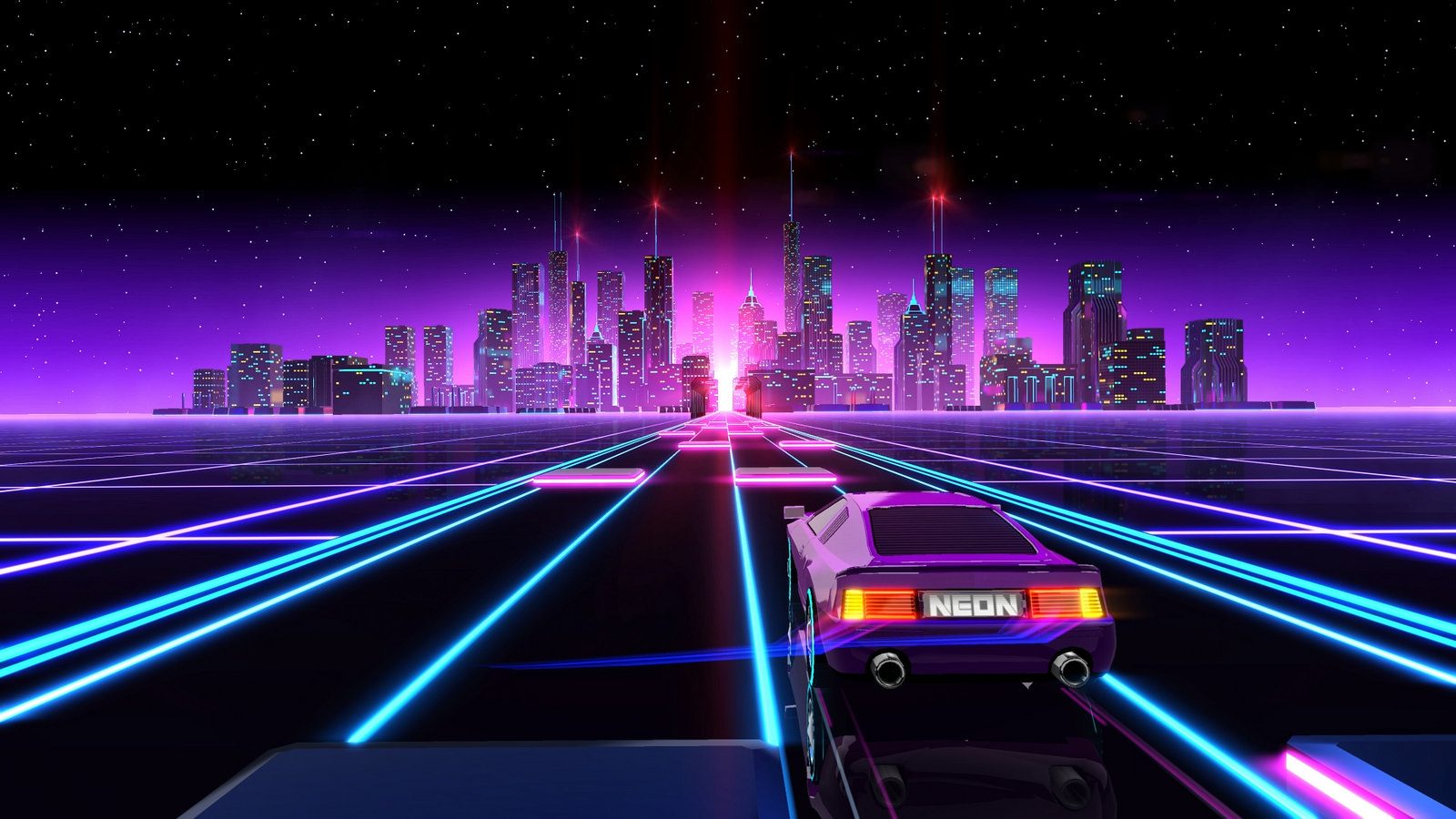 neon drive logo neon drive logo