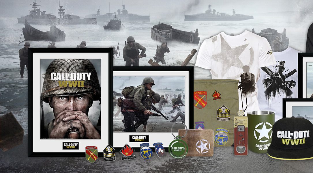 New Call of Duty WWII merchandise air drops onto PlayStation Gear