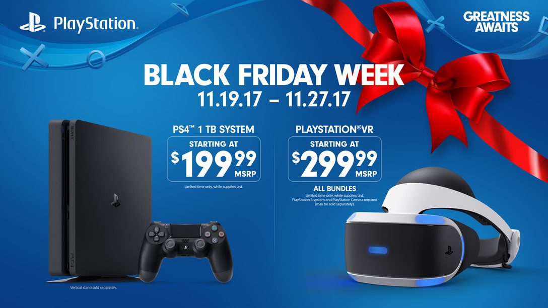 Black Friday 2017 Week Long Playstation Deals Revealed Playstation Blog