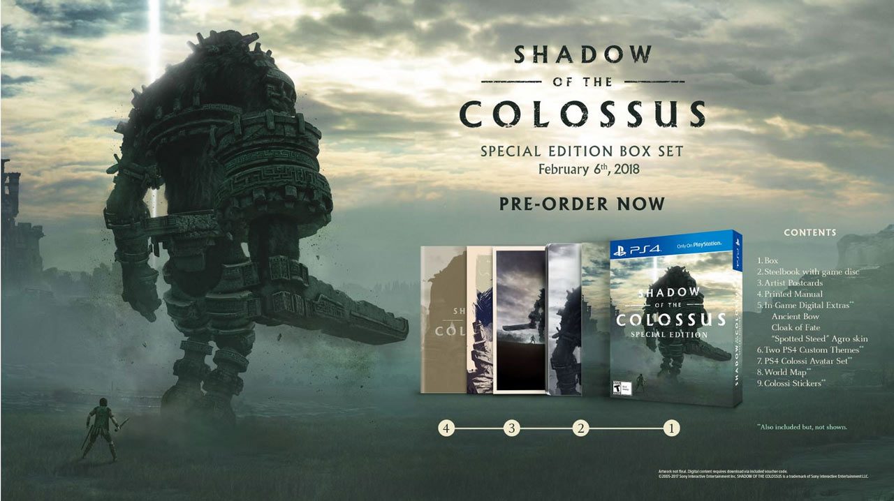 Shadow Of The Colossus Ps4 Pro Enhancements Special Edition