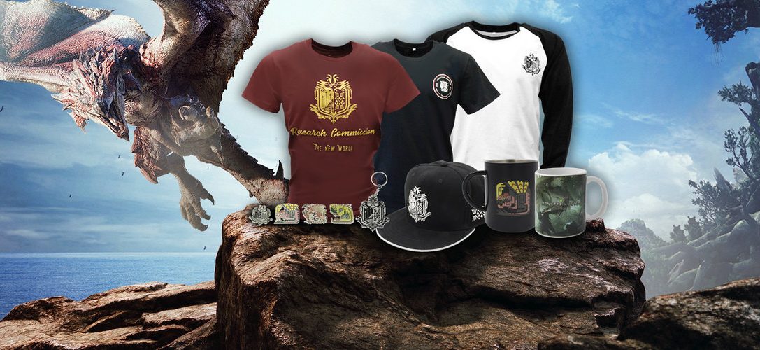 Discover the new Monster Hunter: World merchandise range on PlayStation Gear