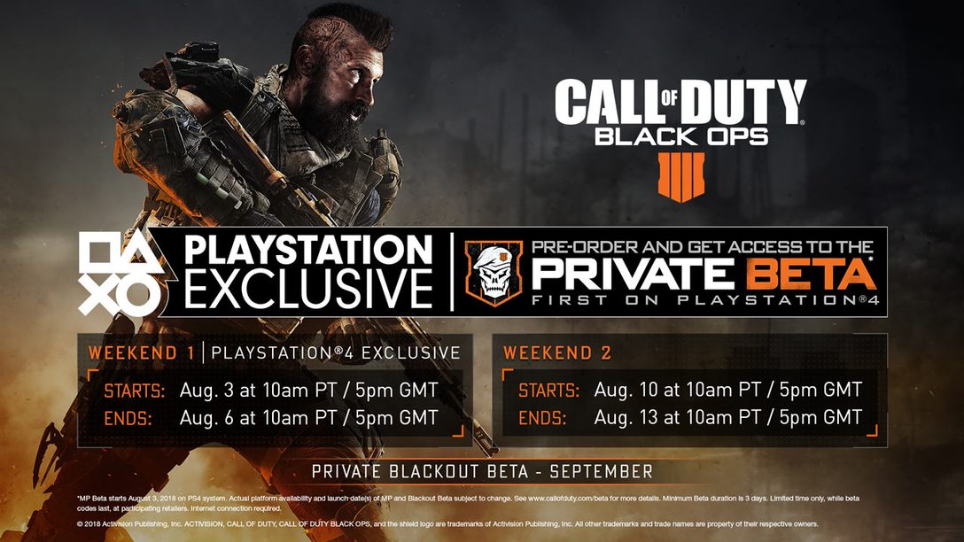 Black Ops 4 PS4 Private Multiplayer Beta – Incoming on August 3