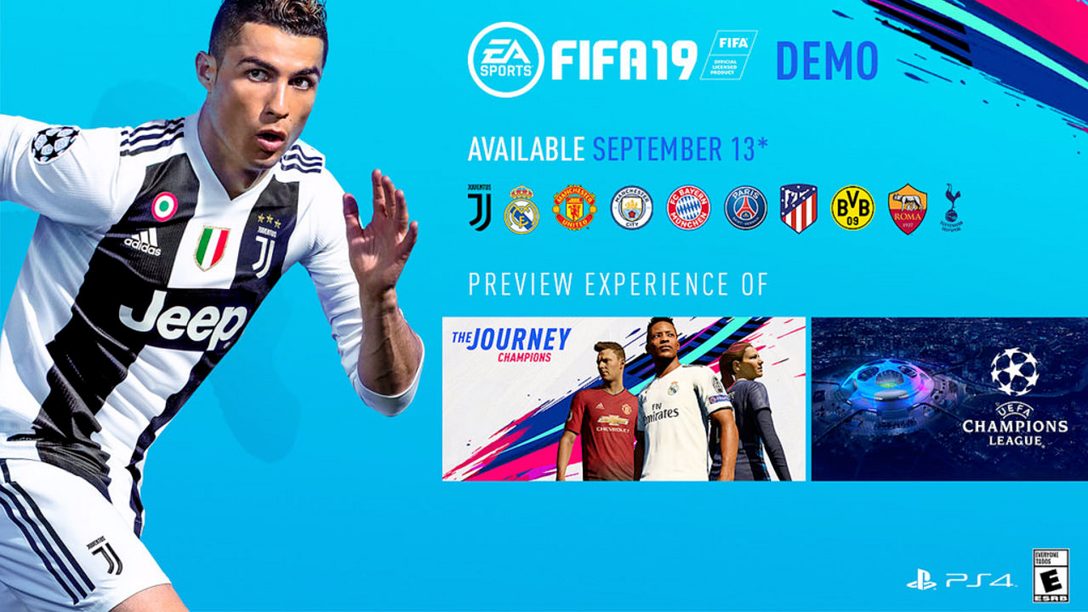 FIFA 19 Demo Launches on PS4 September 13