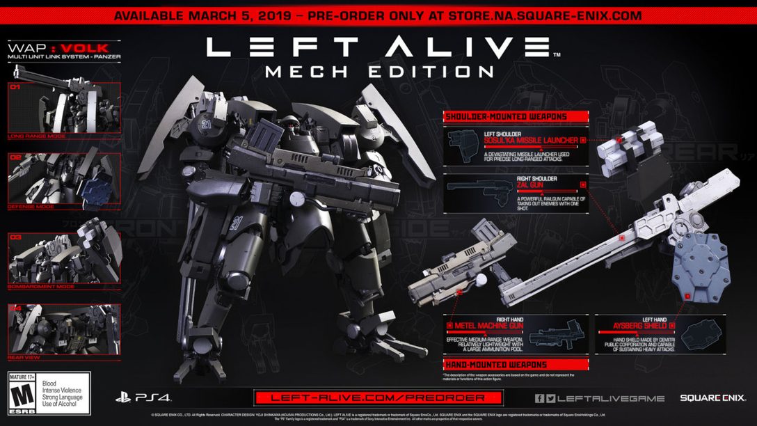 Left Alive Launches March 5, Gets New Mech Edition