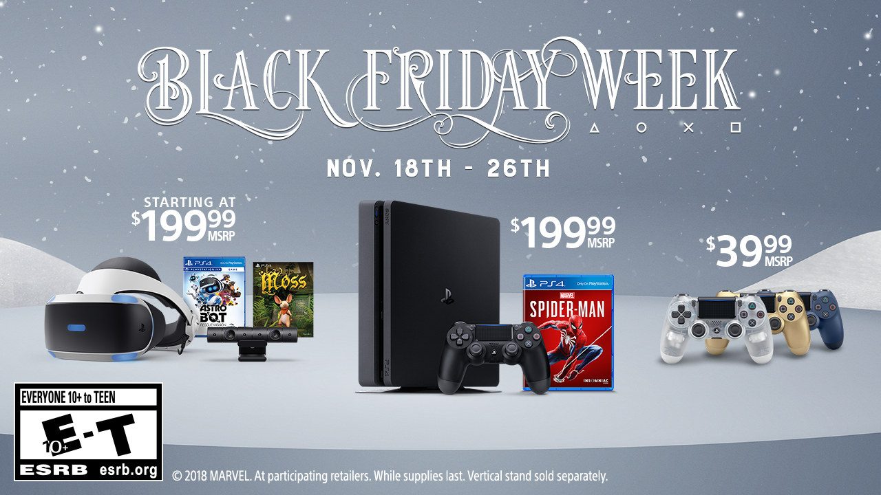 ps4 black friday price 2018