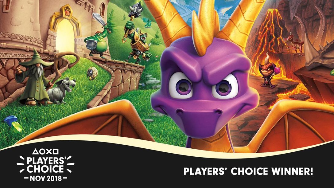 Players’ Choice November 2018 Winner: Spyro Reignited Trilogy