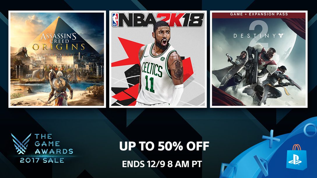 Celebrate The Game Awards with up to 50 percent off!
