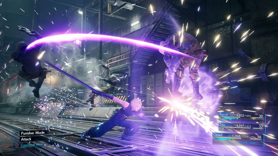 New Final Fantasy VII Remake Screens Feature Cloud, Combat and More