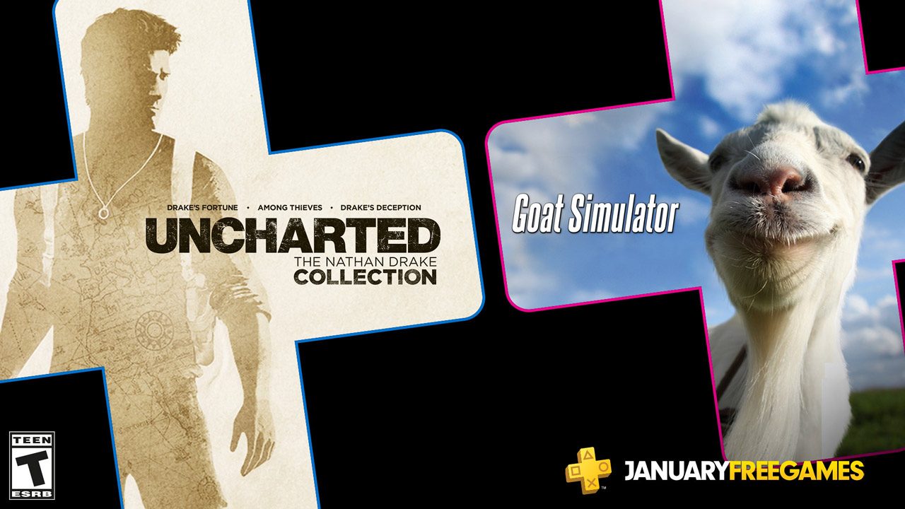 January S Free Ps Plus Games Uncharted The Nathan Drake Collection And Goat Simulator Playstation Blog