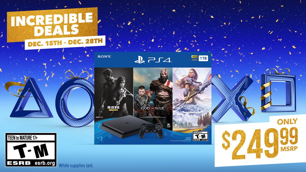 playstation 4 holiday sale