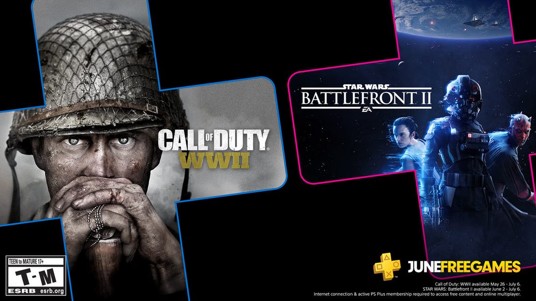 Star Wars Battlefront II and Call of Duty: WWII are your PS Plus games for June