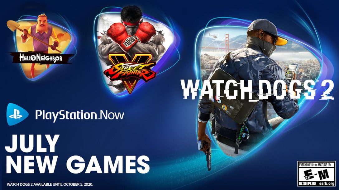 Watch Dogs 2 Street Fighter V Hello Neighbor Join Ps Now In July Playstation Blog