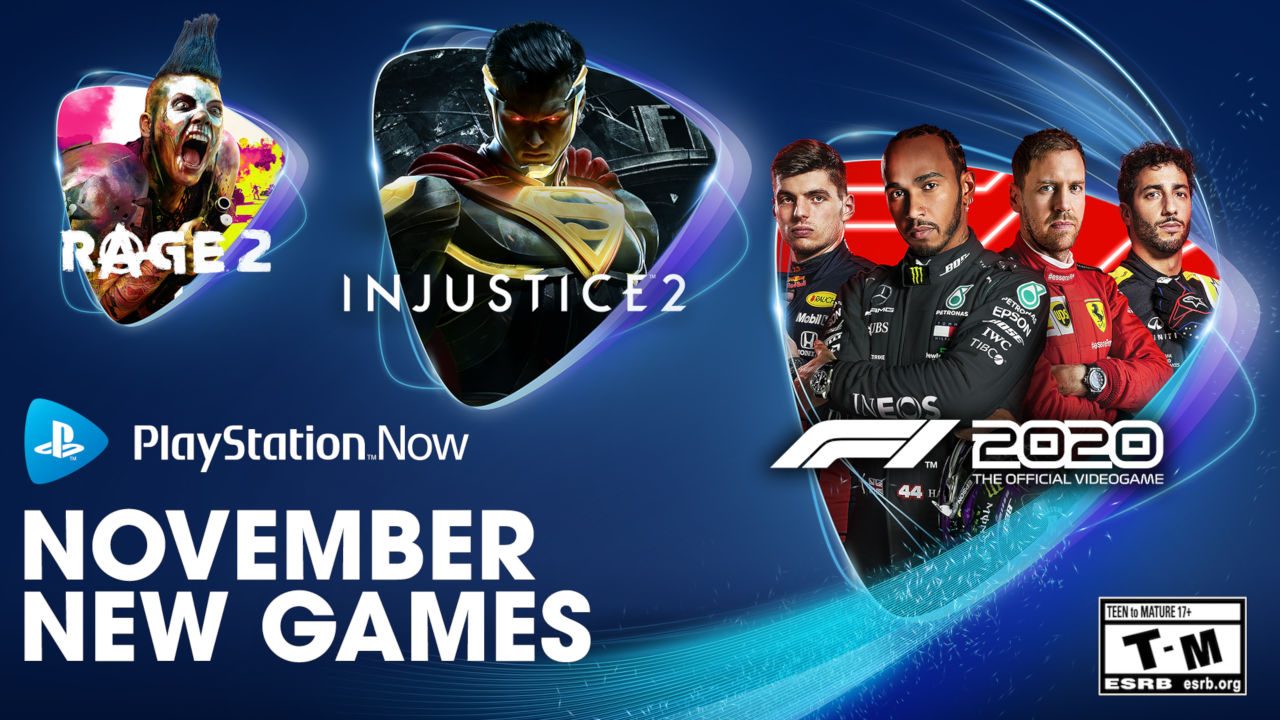 F1 2020, Injustice 2, and Rage 2 headline November’s PS Now lineup