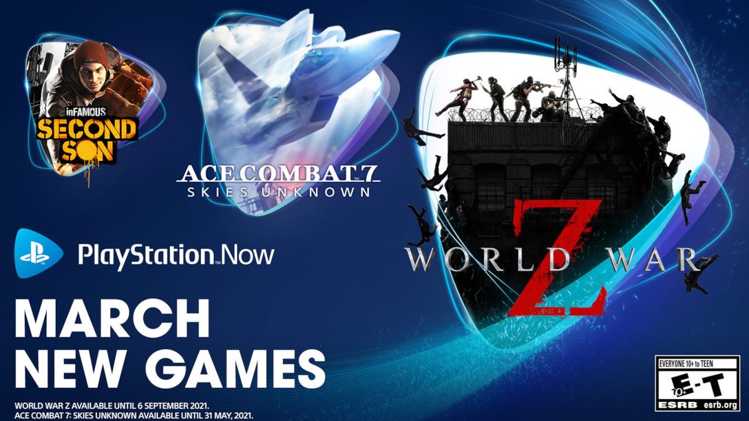 PlayStation Now Adds Ace Combat 7: Skies Unknown, InFamous: Second Son, More in March