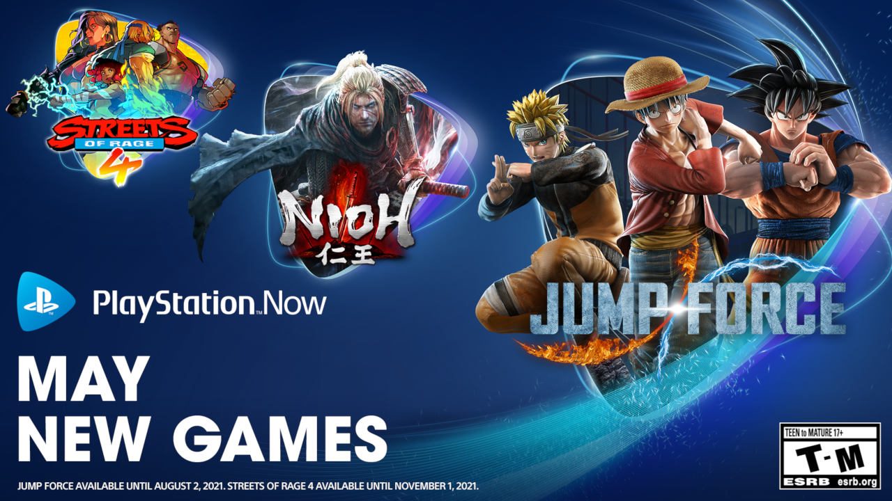 Playstation Now Games For May Jump Force Nioh And Streets Of Rage 4 Playstation Blog