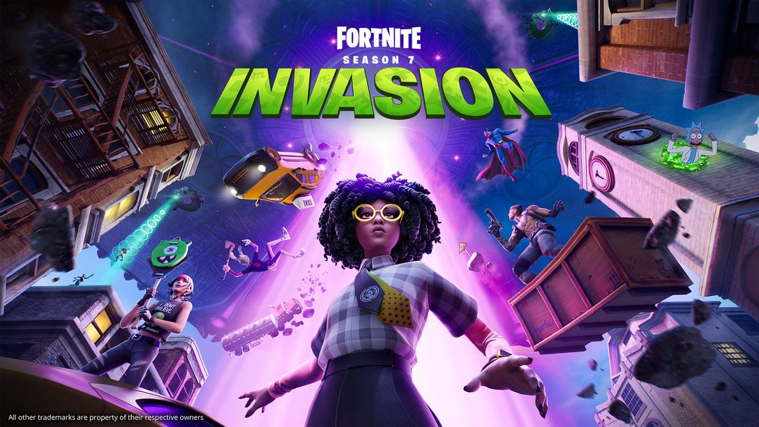 Cosmic Chaos Descends Upon Fortnite In Chapter 2 Season 7 Invasion Playstation Blog