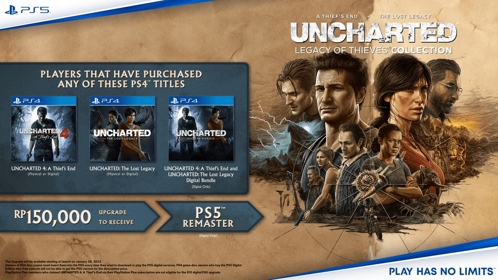 (For Southeast Asia) Uncharted: Legacy Of Thieves Collection – Details On The Remastered Bundle