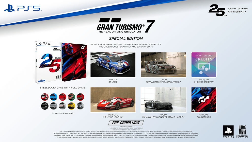 (For Southeast Asia) “Gran Turismo® 7” Physical Editions Pre-Order starts from 7th January 2022