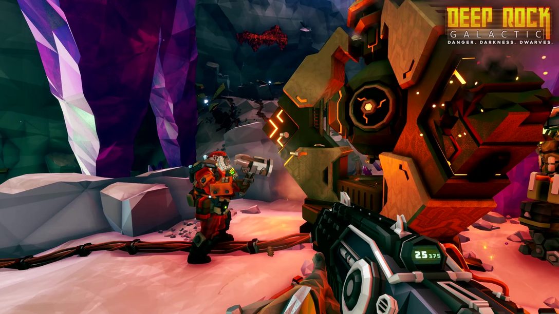 Designing new Deep Rock Galactic weapons with the DualSense controller in mind