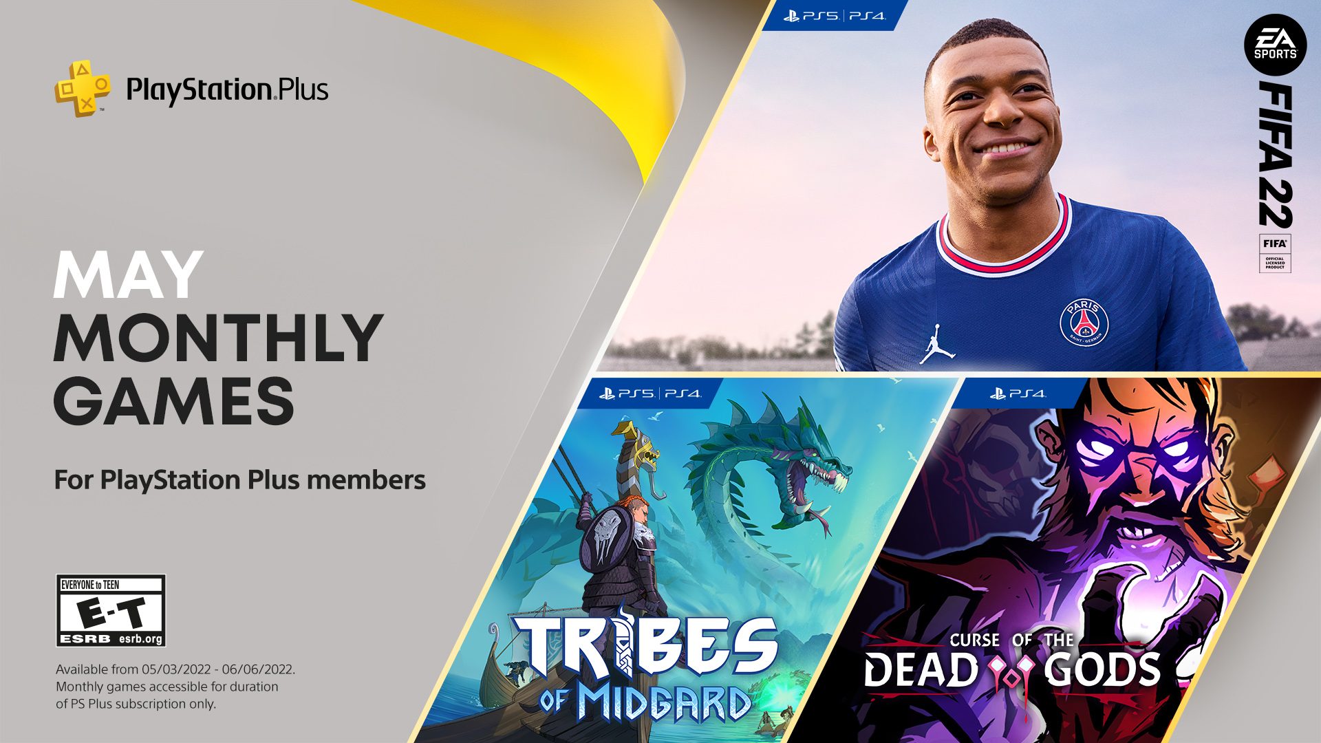 PlayStation Plus games for May: FIFA 22, Tribes of Midgard, Curse