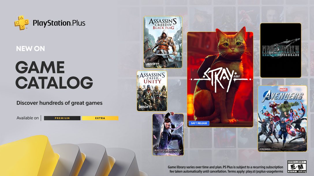 PlayStation Plus Game Catalog lineup for July: Stray, Final Fantasy VII  Remake Intergrade, Marvel's Avengers – PlayStation.Blog