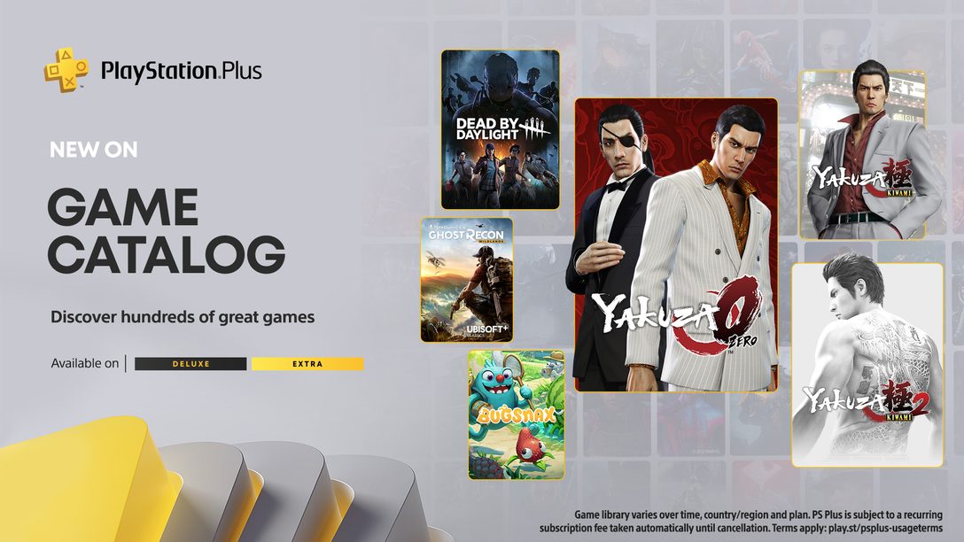 (For Southeast Asia) PlayStation Plus Game Catalog lineup for August: Yakuza 0, Yakuza Kiwami, Yakuza Kiwami 2