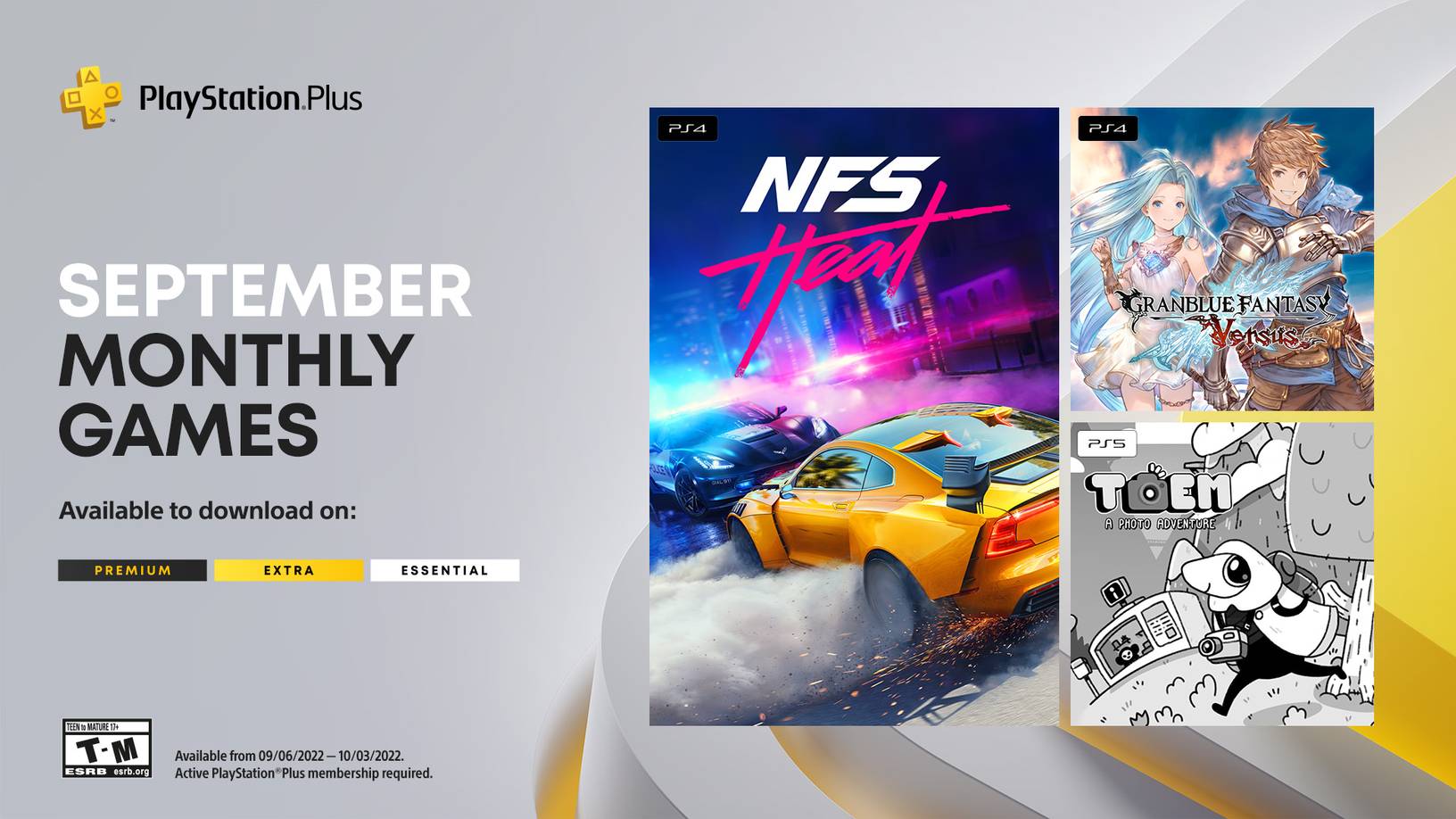 PlayStation Plus Monthly Games and Game Catalog lineup for September