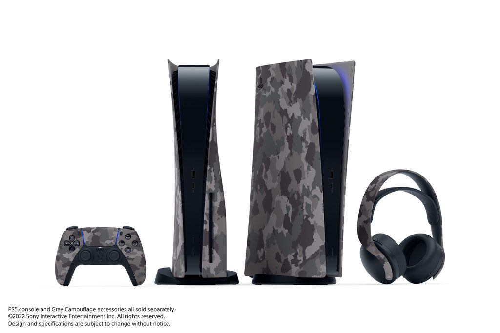 Gray Camouflage, la nueva colección para periféricos de PS5
