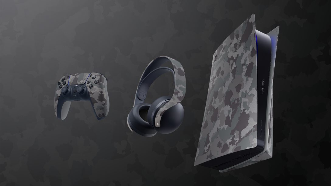 JOYSTICK PLAYSTATION PS5 DUALSENSE GRAY CAMOUFLAGE