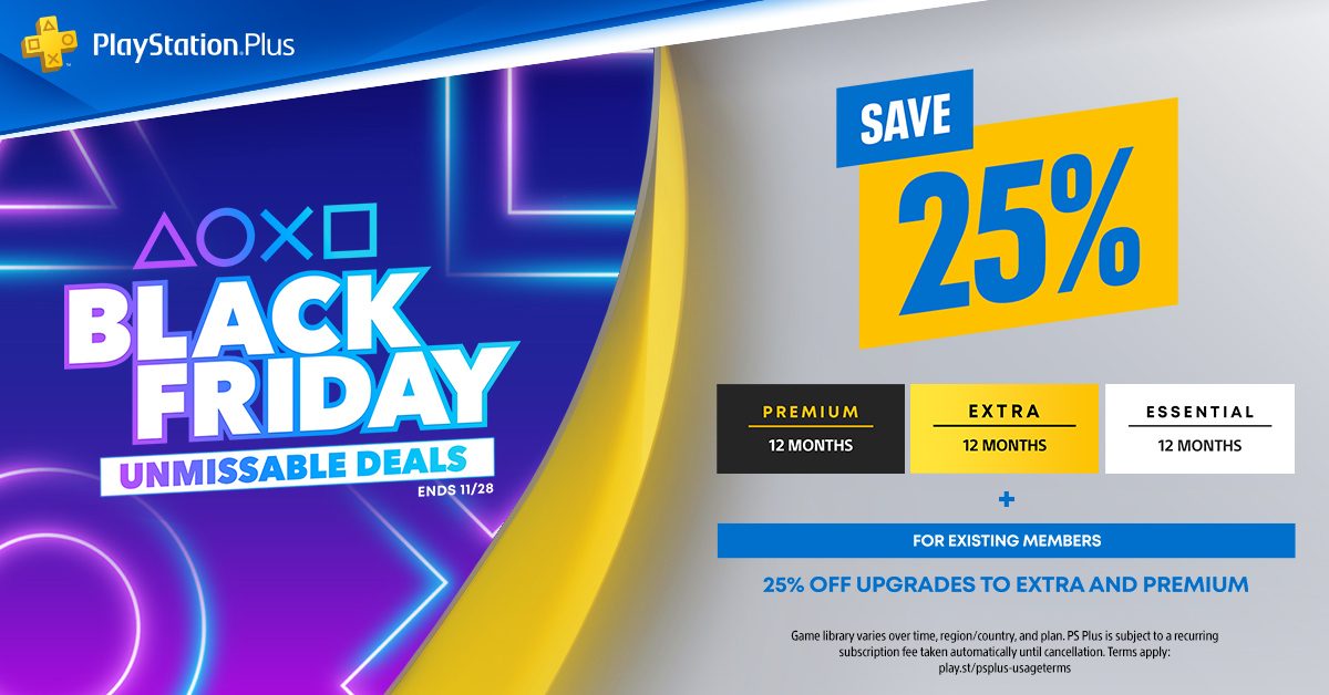 Playstation plus card black on sale friday