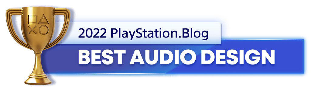 PlayStation Blog's 2022 Gold trophy for best audio design