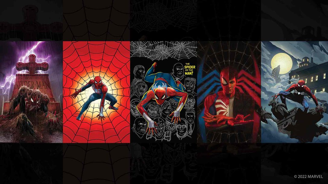 Classic Spider-Man games box-art in Insomniac Spider-Man PS5