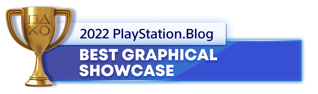 PlayStation Blog's 2022 Gold trophy for best graphical showcase