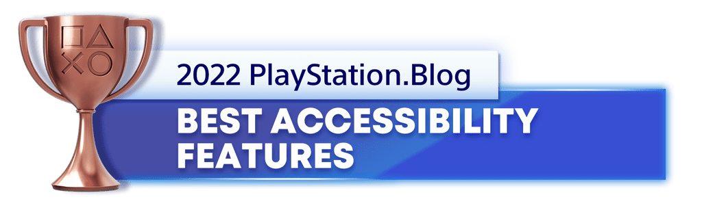 PlayStation Blog's 2022 Bronze trophy for best accessibility features