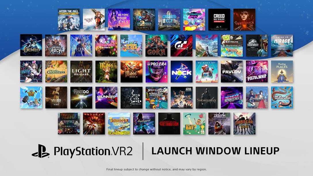 10 new PS VR2 titles launch window lineup now over 40 games PlayStation.Blog