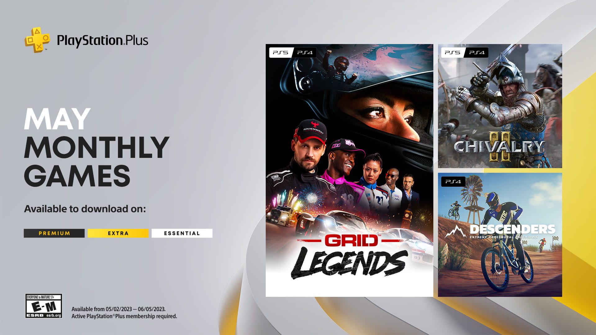 3Bc0C92664B681E28F3C7Be6359057B4De960F3D Playstation Plus Monthly Games For May: Grid Legends, Chivalry 2