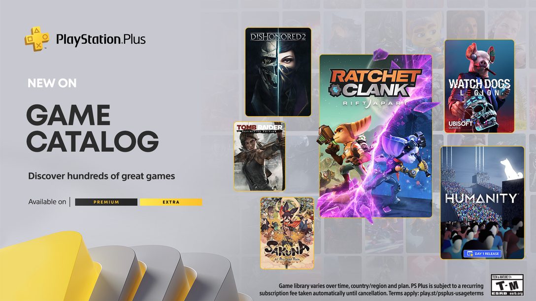 PlayStation Plus Game Catalog lineup for May: Ratchet & Clank: Rift Apart, Humanity, Watch Dogs: Legion