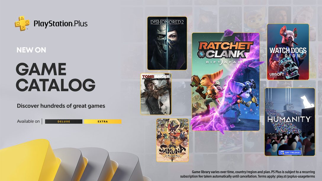 (For Southeast Asia) PlayStation Plus Game Catalog lineup for May: Ratchet & Clank: Rift Apart, Humanity, Watch Dogs: Legion