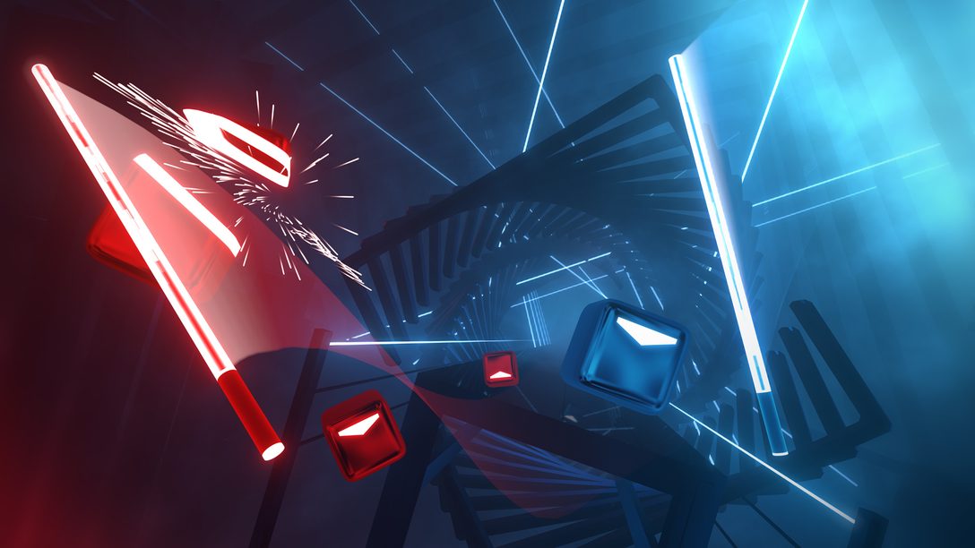 Beat Saber da Beat Games foi lançado para Playstation VR.