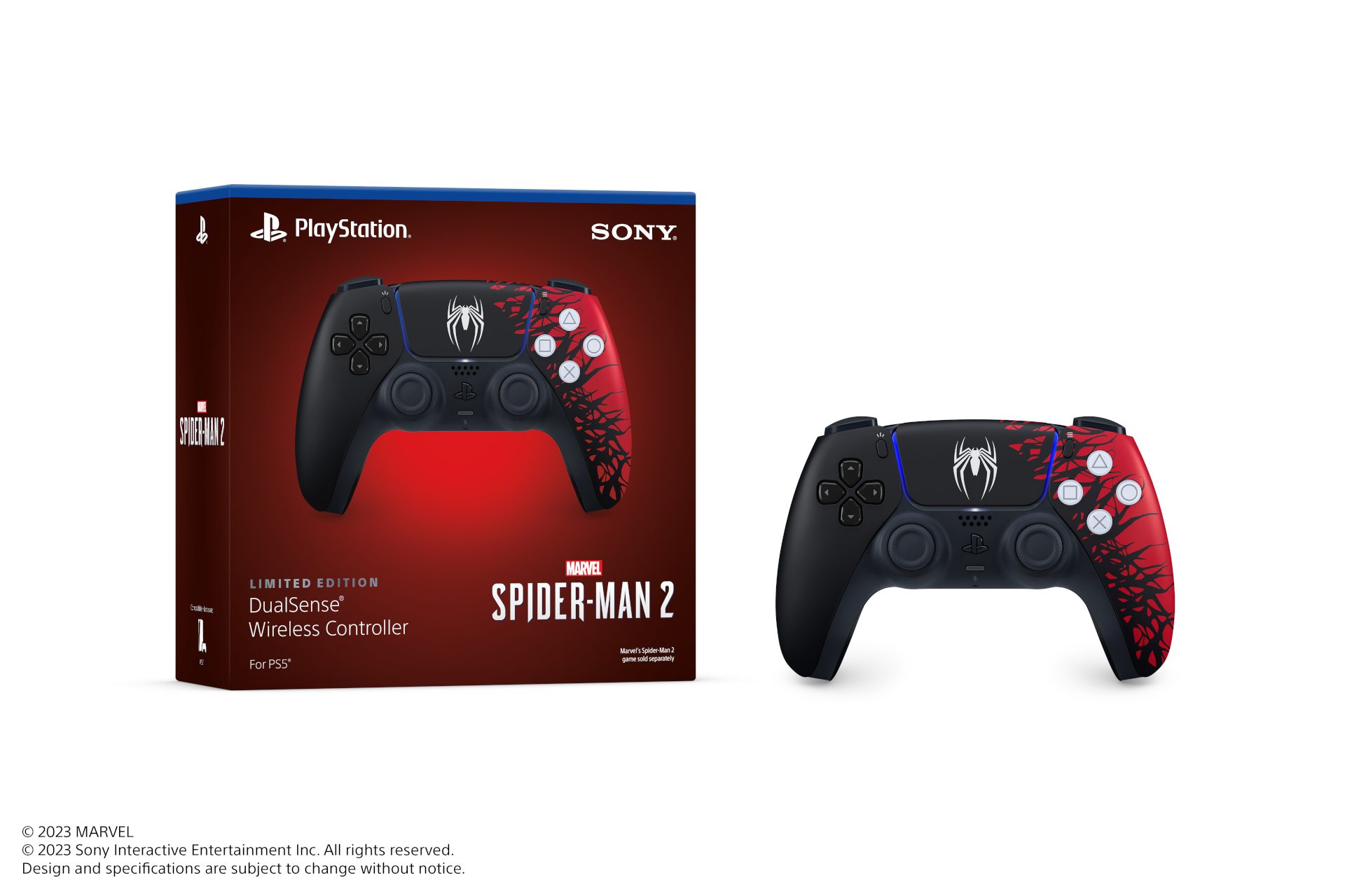PS5 DualSenseワイヤレスコントローラ スパイダーマンエディション-